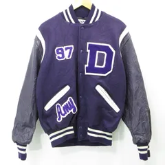【三重本店】 中古 DeLONG | デロング ロゴワッペンウールスタジャン ウールジャケット パープル サイズ：M 【93】のサムネイル