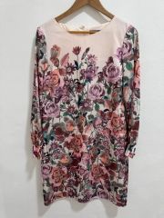 美品 ブルックスブラザーズ シャツワンピース スイカ柄 ベルト