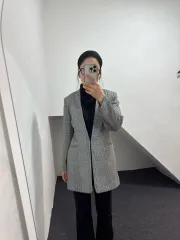 Calvin Klein カルバン・クライン ハウンドトゥース コートのサムネイル