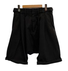 KIDILL サルエルハーフデニム ブラック KIDILL キディル デニムハーフパンツ サルエルパンツ - メルカリ