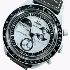 【稼働品・箱付】OMEGA × Swatch Earthphase SO33M700 腕時計 グレーのサムネイル