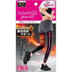スリムウォーク(slimwalk) 燃焼シェイプレギンスML  ボディケアサポーター (003039960)、選択