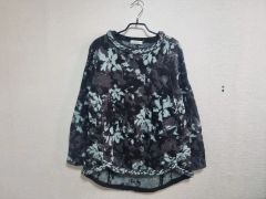 パドカレ シークレットフォレストプリント 綿麻天竺プルオーバー 長袖