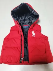 Polo Kids(ポロキッズ) 18ヶ月 BIGポニー フードダウンベスト Polo1204のサムネイル