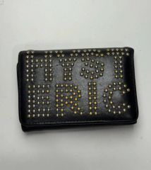 HYSTERIC GLAMOUR スタッズ三つ折り財布 ブラック - メルカリ