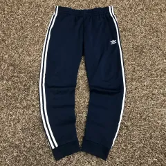 M アディダス SUPERSTAR ネイビー トラックパンツ