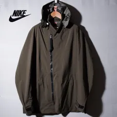 ナイキ NIKE ACG ゴアテックス GORE-TEX フィールドジャケット ナイロンジャケット L カーキ プリント ミリタリージャケット ストリート オーバーサイズ テック 古着 D574