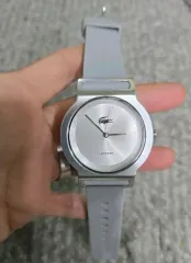 ラコステ レディース 時計 グレー シリコン バンド