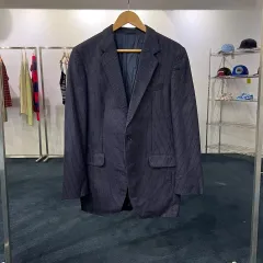 100 dolzer ストライプ ネイビ ブレーザー ジャケット