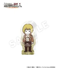 (未開封) 進撃の巨人 アルミン ミニ アクリルブロック+缶バッジ まとめ