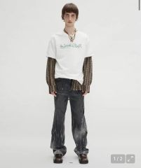 acne studios 24ss シルバーバギーパンツ - メルカリ