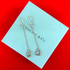 極 美品 TIFFANY&Co. ティファニー オープンハート ピアス シルバー925