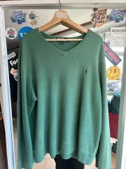 90s ポロ コットンニット XL
