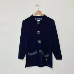 SAINT JAMES セントジェームス ネイビー ニット カーディガン レディース ヴィンテージ トグルボタン コートのサムネイル