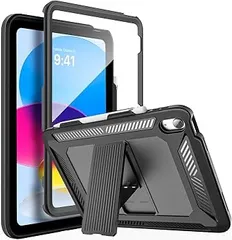 MoKo iPad 10 ケース iPad 10.9 第10世代 2022 バックケース iPad 2022 第10世代 10.9インチ(A2696/A2757/A2777/A3162) ペンシルホルダー付き 背面PCケース TPUインナー 軽量 薄型 傷防止