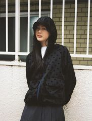 新品 ZARA ドット柄パフジャケット Sサイズ - メルカリ