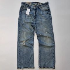 古着 アバクロ ダメージデニム W34 L32 ABERCROM AND FITCH ダメージ 