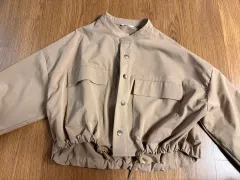 クロップド マウンテンパーカー アウター ベージュ