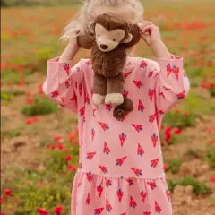 (140 8-10Y) 女の子用 アーケット ARKET ジャージ フリル ONE PIECE
