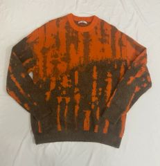 FUC オレンジ黒 ストライプ ニット M - メルカリ