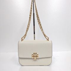 Tory Burch ベージュ ショルダーバッグ 保存袋付き - メルカリ