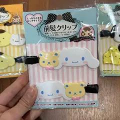 日本正規品 シナモロール BIG ヘアクリップ バンスクリップ ヘアピン 前髪クリップ