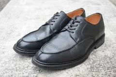 【美品】SANDERS サンダース 1184BG U-Tip Shoe Uチップ 外羽根 グレインレザー ミリタリー ダービー黒 ブラック UK8.5 / 27.0cm【Ｗ3561】のサムネイル