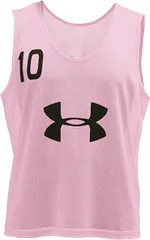 アンダーアーマー UNDER ARMOUR サッカー UA チーム ナンバー ビブス 10枚セット メンズ ゼッケン 部活動 クラブ 練習 トレーニング 学校 体育 吸汗 番号付き イベント ブランドロゴ入り  1295510 650 PINK/BLACKのサムネイル