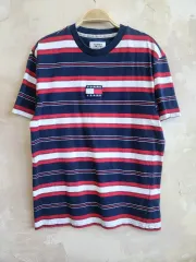 トミー ジーンズ ストライプ 半袖 Tシャツ