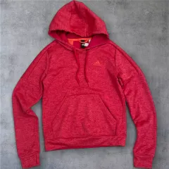 アディダス Adidas レッド メランジ クライマウォーム フリース フーディー M