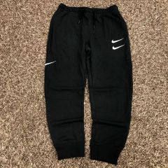 希少】NIKE ジョガーパンツ アシッドウォッシュ XXL 刺繍ロゴ 黒 