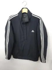 レア adidas 3本線 ウィンドブレーカー ハーフジップ アノラックダウンコート O/XG 100-105 X