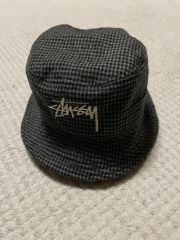 Stussy バケットハット チェック柄 L/XL - メルカリ