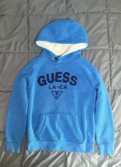 GUESS フリース フーディー メンズ レディースフーディー size L