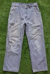 Carhartt USA製 GVL グレー ダブルニー ペンキ雰囲気系◎ B01 - メルカリ