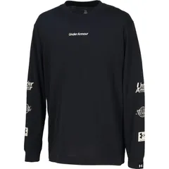 underarmour(アンダーアーマー) 61ヘビーウエイト グラフィック L/S T マルチSPロングTシャツ M (6012640-001)、BLK