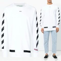 off-white 白 ロンT MIYAVI、BTS着用 - メルカリ