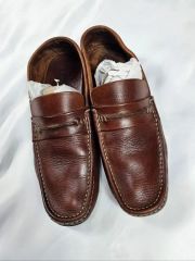 Paraboot レザーミュール ローファー ブラウン - メルカリ
