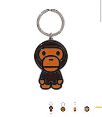 BAPE エイプ ベビーマイロ 合成皮革 キーチェーン - メルカリ