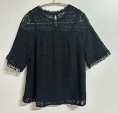 4124 DEICY デイシー ブラウス 七分袖 レース フリル 新品 未使用 