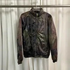 DIESEL カモフラージュ ミリタリー 軽量 ダウン ジャケット S