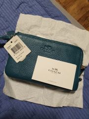 COACH エリス コスメティックケース ターコイズ 新品未開封 ポーチ 