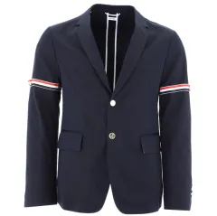 韓国国内 5サイズ Thom Browne トム・ブラウン アームバンド デザインテープ ブレザー MJU527A03788のサムネイル