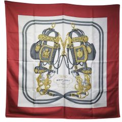 タグ付・名作】HERMES エルメス カレ90『ブリッド・ドゥ・ガラ』レッド
