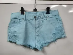 ダメージ レディース ヴィンテージ コットンハーフパンツ ショートパンツ ミニ