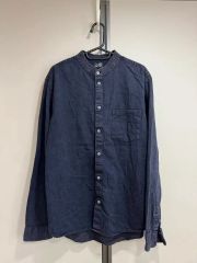 OUTIL ウティ ネイビー プリーツデザイン 長袖シャツ0 - メルカリ