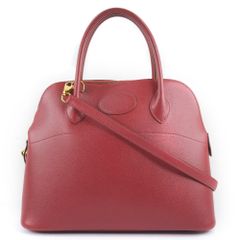 □HERMES□ボリード31 ボルドー系 ボックスカーフ ハンドバッグ - メルカリ