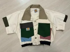 Carhartt カーハート ヴィンテージ パッチワーク クロップド ジャケットのサムネイル