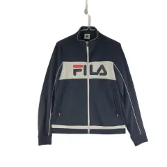 J4910 FILA レディース95 ネイビートラック スーツ ロゴ ジャケット