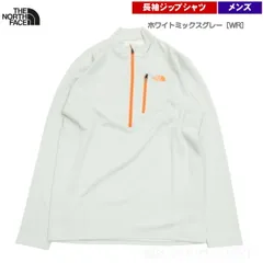 ザ・ノース・フェイス / LS QD ミッドジップアップ メンズ ホワイトミックスグレー［WR］ M